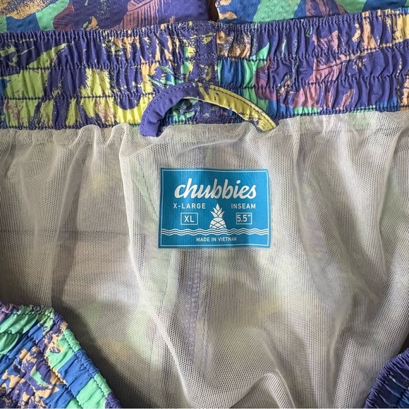 Chubbies Classic Swim Trunks 5.5" The Sunday Linners Seersucker Size XL NEW - Picture 6 of 7